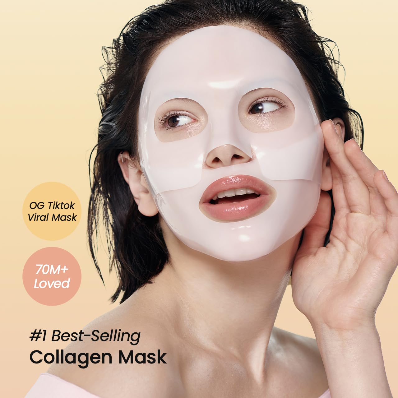 Click to see full view Ask Rufus BIODANCE Bio-Collagen Real Deep Mask, Hydrating Overnight Hydrogel Mask, Pore Minimizing, Elasticity Improvement, 34g x4ea